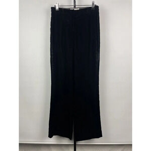 Vintage Armani Exchange Black Velvet Velour Slack Trouser Pants Size‎ 0